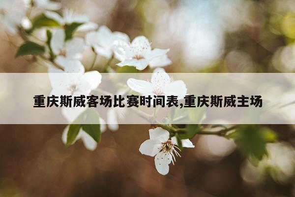 重庆斯威客场比赛时间表,重庆斯威主场
