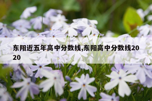东阳近五年高中分数线,东阳高中分数线2020