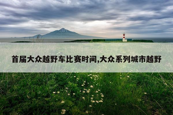 首届大众越野车比赛时间,大众系列城市越野
