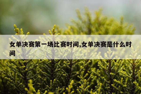 女单决赛第一场比赛时间,女单决赛是什么时间