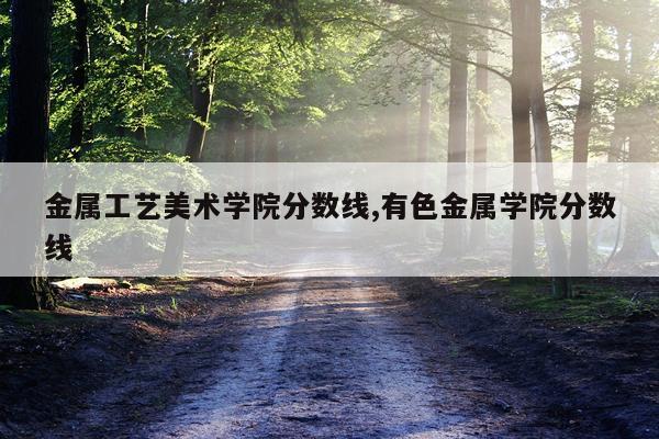 金属工艺美术学院分数线,有色金属学院分数线