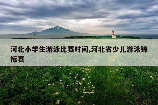 河北小学生游泳比赛时间,河北省少儿游泳锦标赛