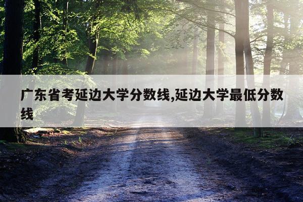 广东省考延边大学分数线,延边大学最低分数线