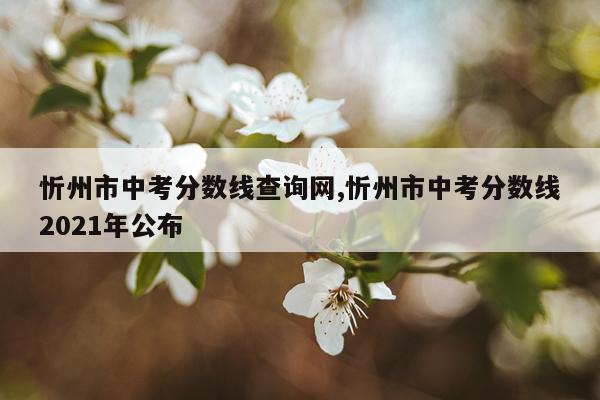 忻州市中考分数线查询网,忻州市中考分数线2021年公布