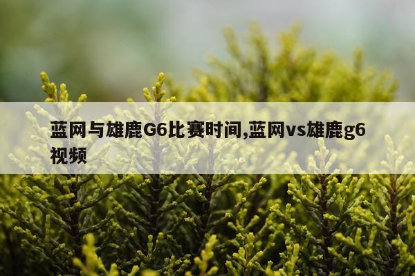 蓝网与雄鹿G6比赛时间,蓝网vs雄鹿g6视频