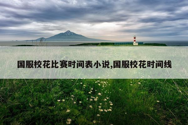 国服校花比赛时间表小说,国服校花时间线