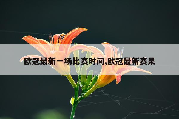 欧冠最新一场比赛时间,欧冠最新赛果