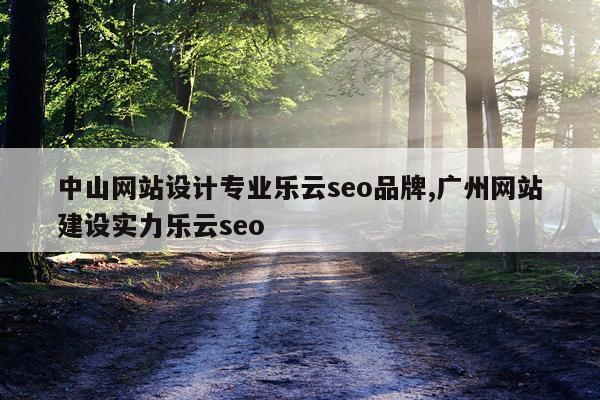 中山网站设计专业乐云seo品牌,广州网站建设实力乐云seo
