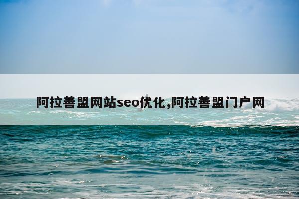 阿拉善盟网站seo优化,阿拉善盟门户网