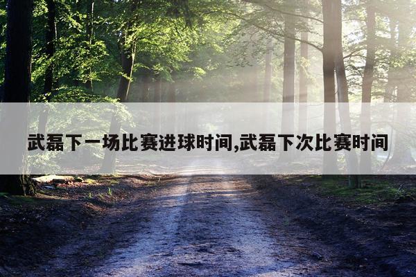 武磊下一场比赛进球时间,武磊下次比赛时间